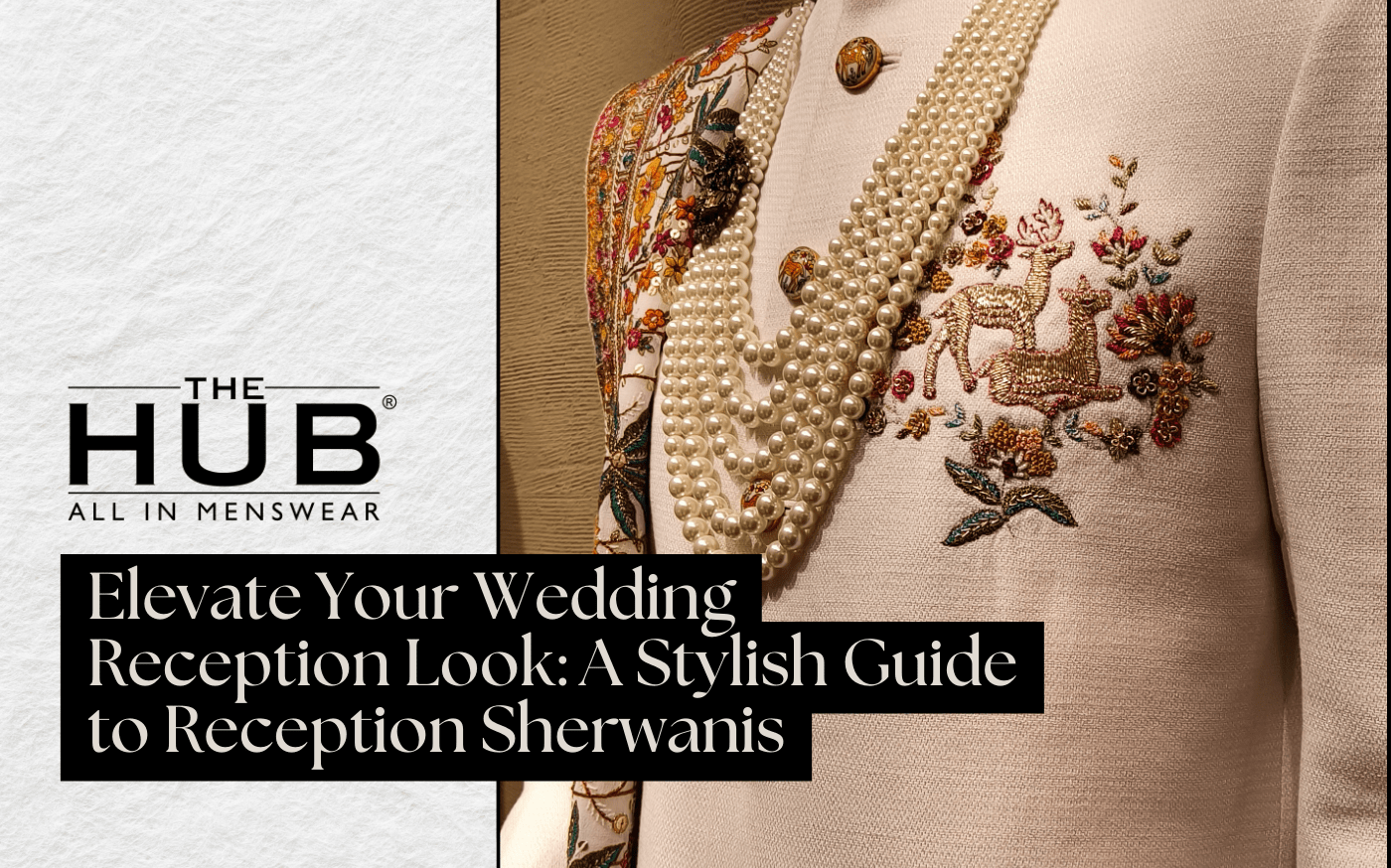 stylish reception sherwani for men