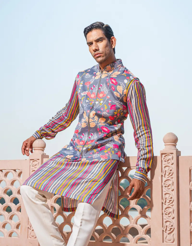 Blossom Stripe Fusion Bandi Set