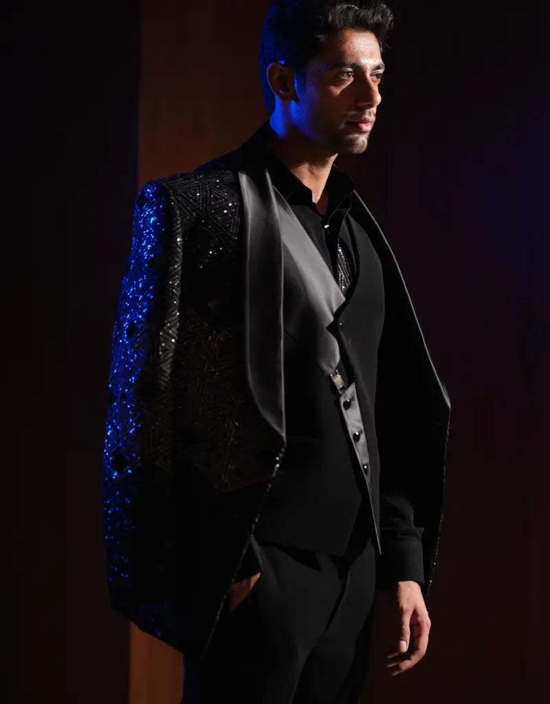 Midnight Luxe Sequin Tuxedo