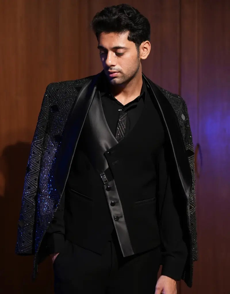 Midnight Luxe Sequin Tuxedo