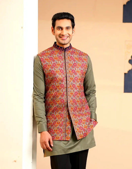 Patchwork Waistcoat Set