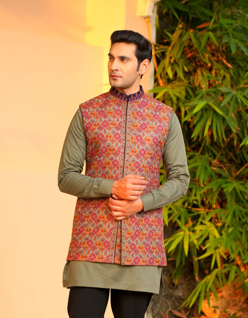 Patchwork Waistcoat Set