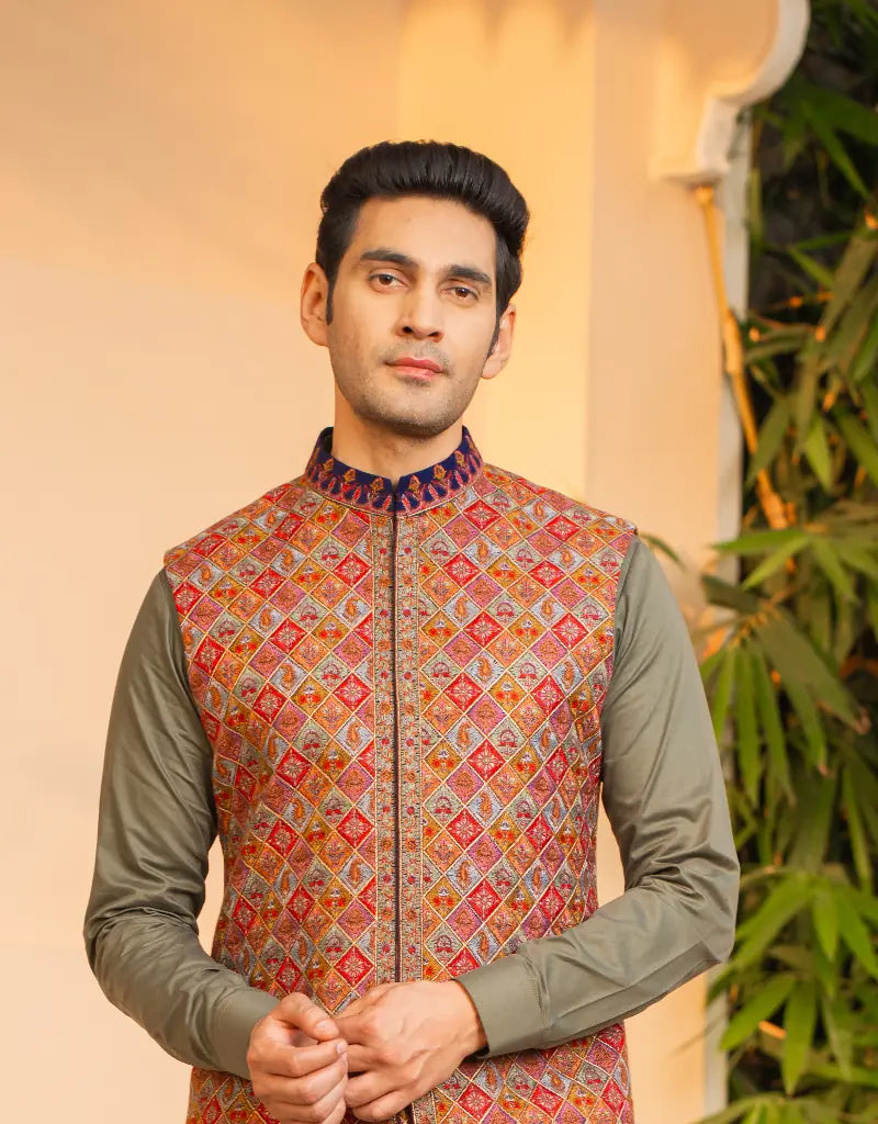 Patchwork Waistcoat Set