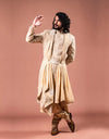 A man wearing the Royal Silk Sherwani Set from The HUB.