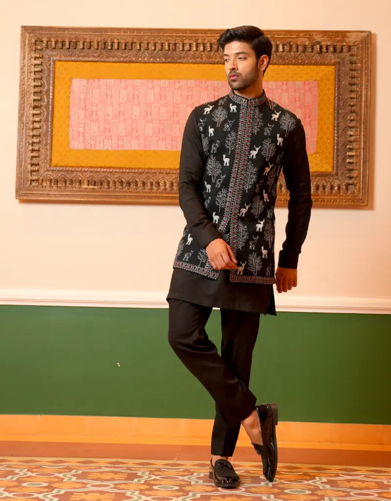 Safari Motif Waistcoat Set