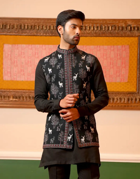 Safari Motif Waistcoat Set