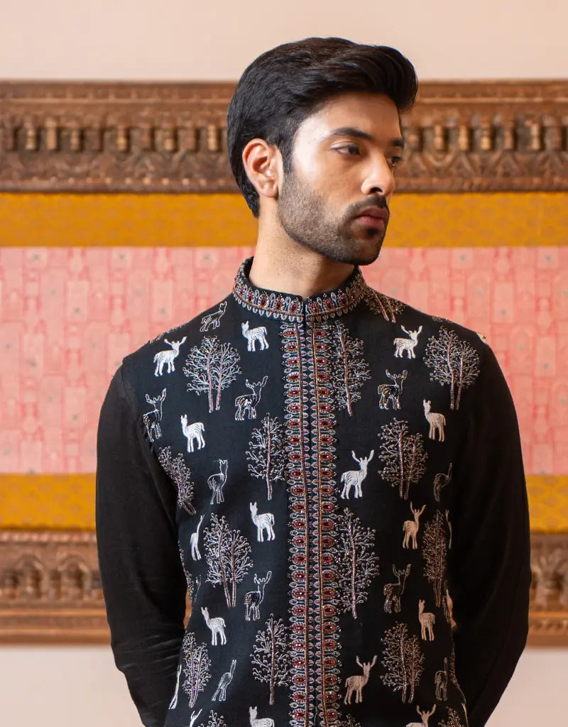 Safari Motif Waistcoat Set