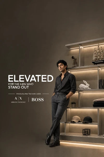 Armani Exchange and HUGO BOSS men's clothing