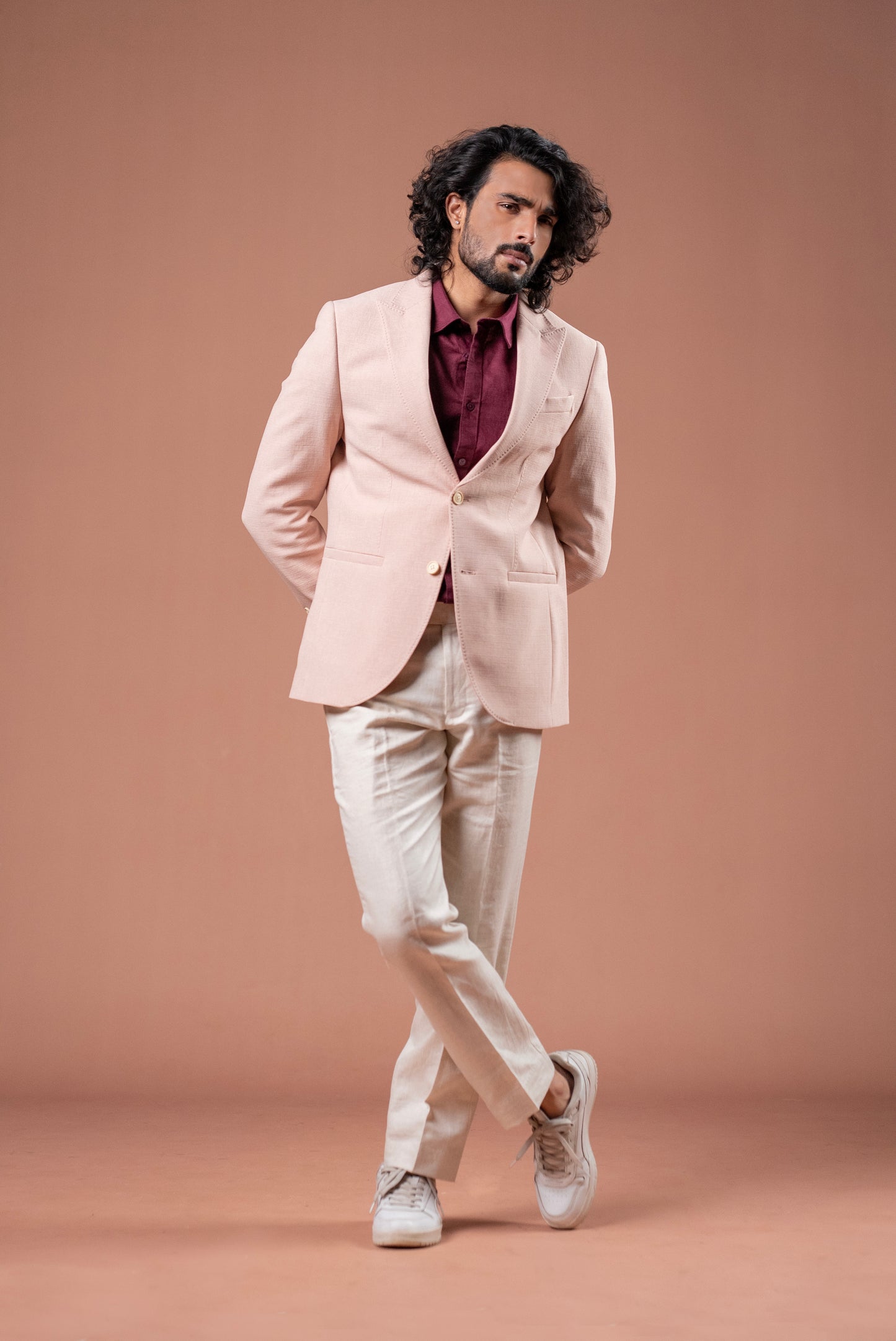 Modern Peach Pink Blazer