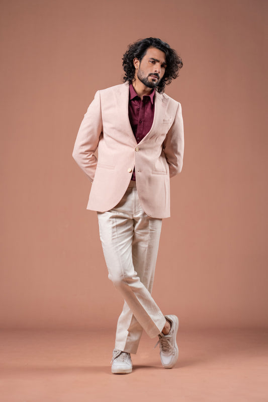 Modern Peach Pink Blazer
