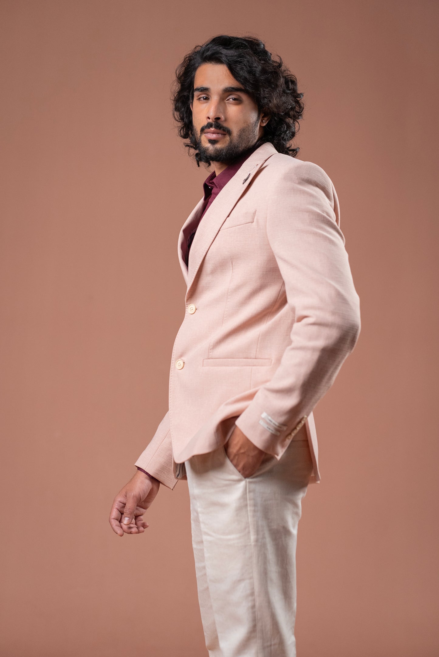 Modern Peach Pink Blazer