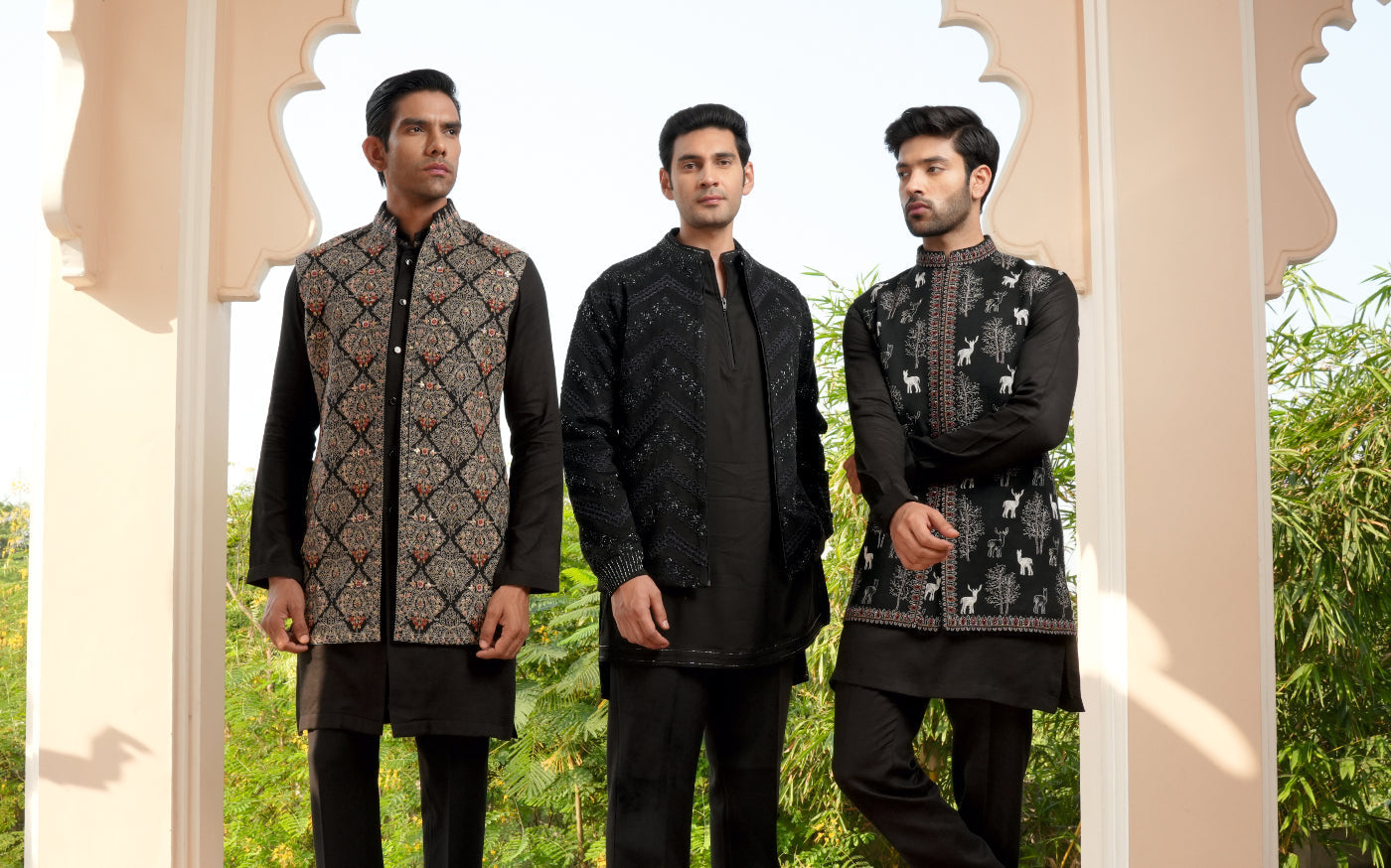 Black Kurta Set for Men