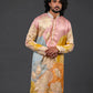 Abstract Embroidered Kurta Set
