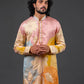Abstract Embroidered Kurta Set