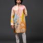 Abstract Embroidered Kurta Set