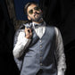 Five-piece Silk Grey Tuxedo Suit