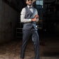 Five-piece Silk Grey Tuxedo Suit