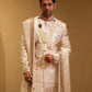 Royal Ivory Tapestry Sherwani Set