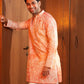 Coral Bloom Zardozi Kurta