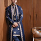 Midnight Majesty Embroidered Kurta Set