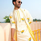 Marigold Work Kurta Set