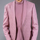 Three-piece Tuxedo Lapel Look Indo-western in Onion Pink