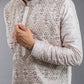 One-Piece Satin Silk Kurta in Light Onion