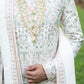 Four-piece Pure/Nysa Silk Sherwani in Ivory