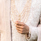 Four-piece Sherwani with Pure Jamewaram Anarkali Kurta in Dusty Rose