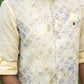 Two-Piece Machine Embroidery Bundi Shirt with Multi-colored Coatie