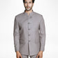 Two-piece Imported Tr Jodhpuri Suit in Grey