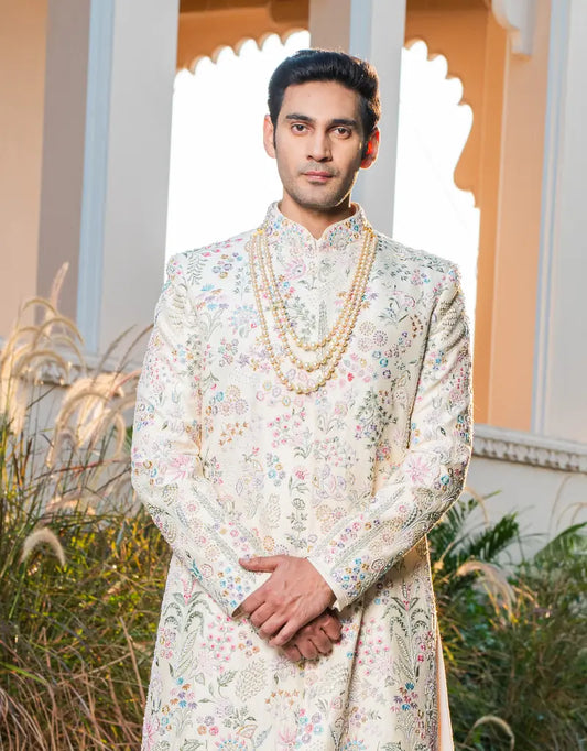 Floral Work Sherwani